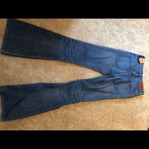NEVER WORN MADEWELL FLARE JEANS SIZE 25